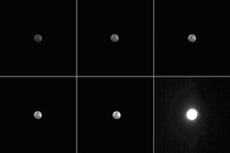 Снимки Луны - широкоугольная камера